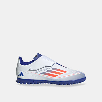 adidas Kids' F50 Club Turf Ground Football Shoes White
