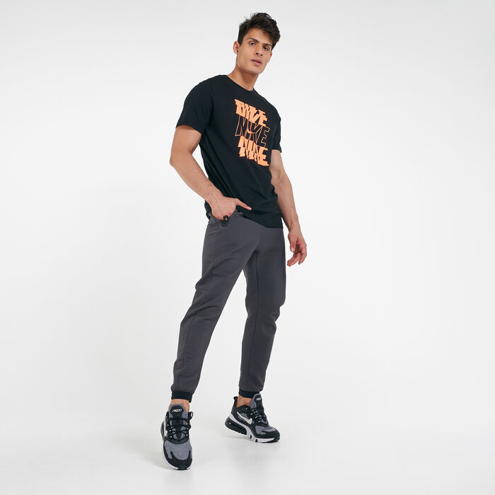 Nike Men's Sportswear Swoosh T-Shirt Black Nike Men's Sportswear Swoosh T-Shirt Black image number 2