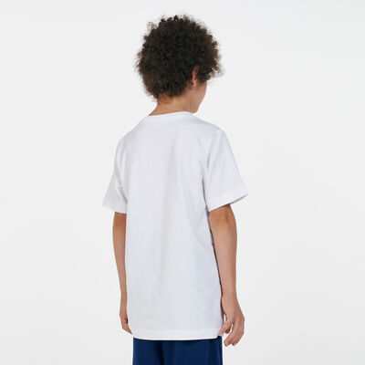 Nike Kids' Sportswear Futura Repeat T-Shirt White Nike Kids' Sportswear Futura Repeat T-Shirt White