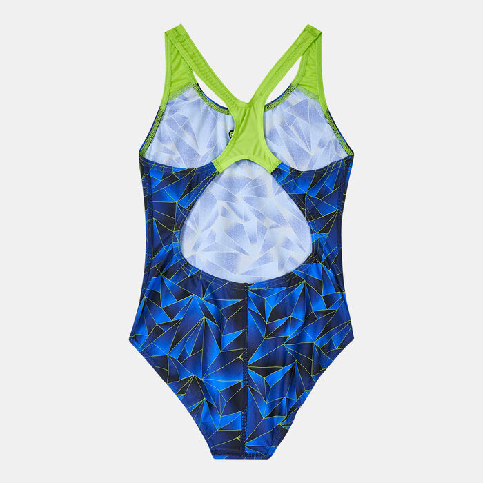 Speedo Kids' Allover Splashback Girls Swimsuit Multi Speedo Kids' Allover Splashback Girls Swimsuit Multi image number 1