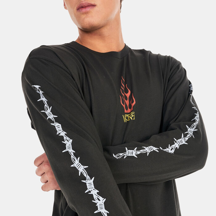 Vans Men's Elijah Berle Vintage Long Sleeve T-Shirt Black image number 3