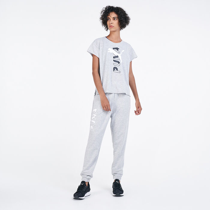 PUMA Women's Modern Sports T-Shirt Grey PUMA Women's Modern Sports T-Shirt Grey image number 2