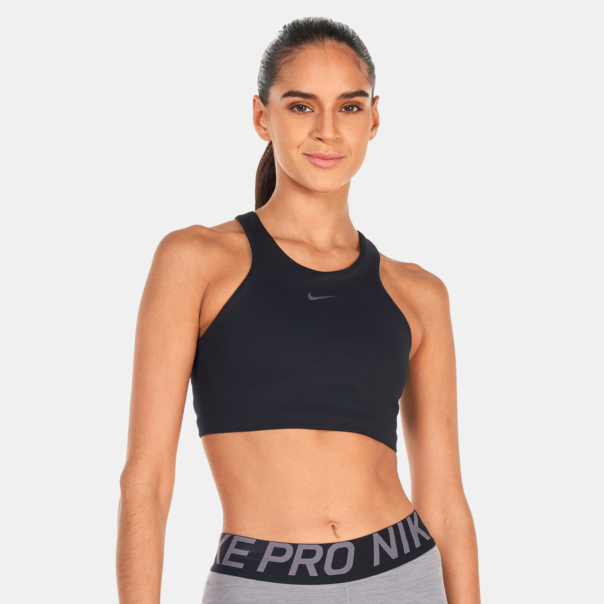Women s Dri FIT Medium Support Lightly Lined Sports Bra Black Nike in Qatar SSS