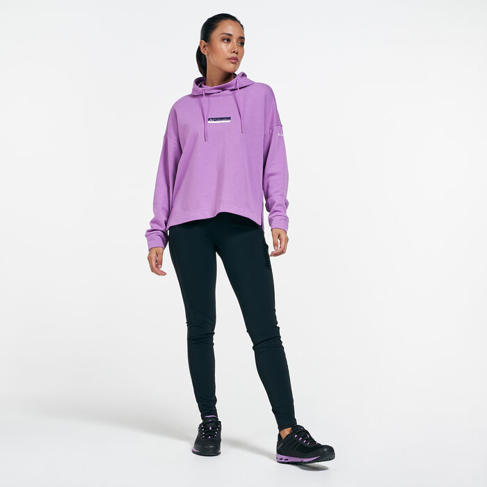 Columbia Women's Logo II French Terry Hoodie Pink Columbia Women's Logo II French Terry Hoodie Pink image number 2