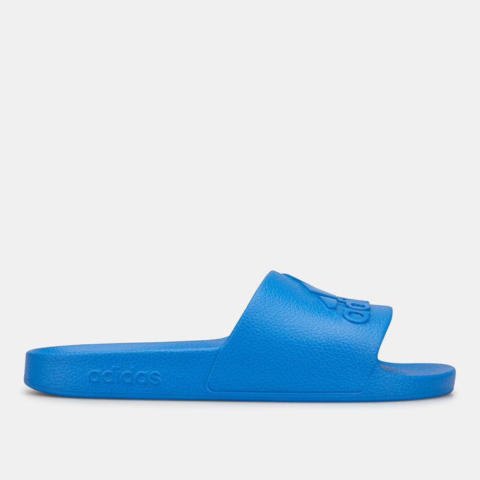 adidas Men's Adilette Aqua Slides Blue adidas Men's Adilette Aqua Slides Blue image number 1