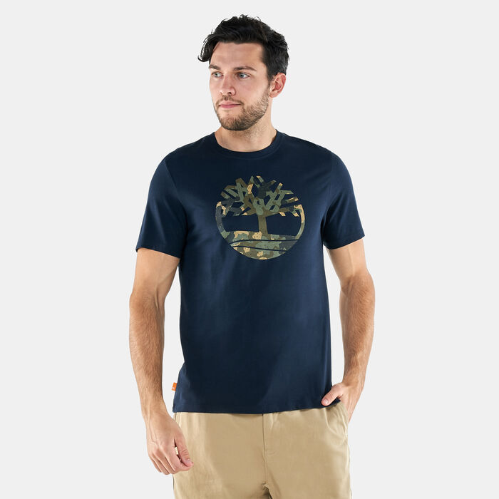 Timberland Men's Tree Camo Graphic T-Shirt Blue Timberland Men's Tree Camo Graphic T-Shirt Blue image number 0