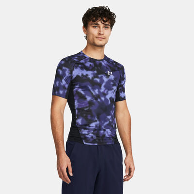 Under Armour Men's HeatGear Graphic Printed Training T-Shirt Purple
