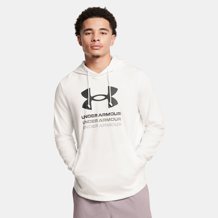Under Armour Men's Rival Terry Graphic Hoodie White image number 0