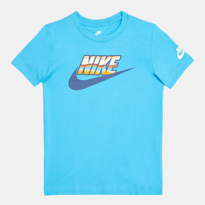 Nike Kids' Stripe Scape Futura T-Shirt (Younger Kids) Blue