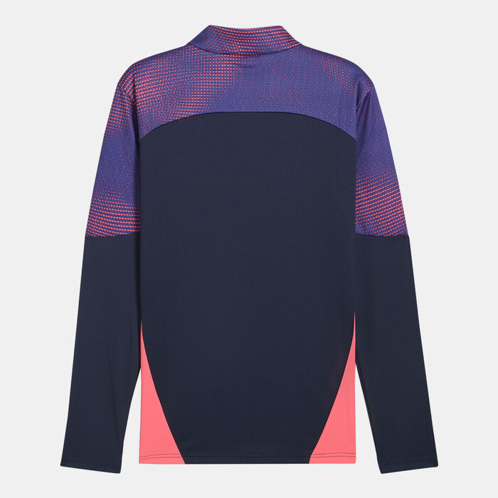 PUMA Men's individualFINAL 1/4-Zip Football Top Blue image number 1