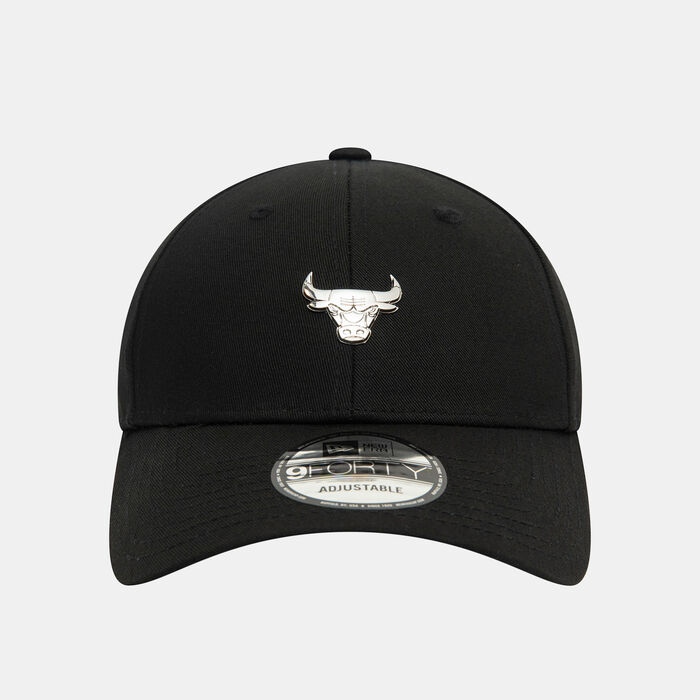 New Era Men's NBA Chicago Bulls Metallic Pin 9FORTY Cap Black New Era Men's NBA Chicago Bulls Metallic Pin 9FORTY Cap Black image number 0