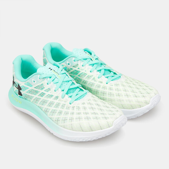 Under Armour Men's UA FLOW Velociti Wind 2 Shoe Green image number 1
