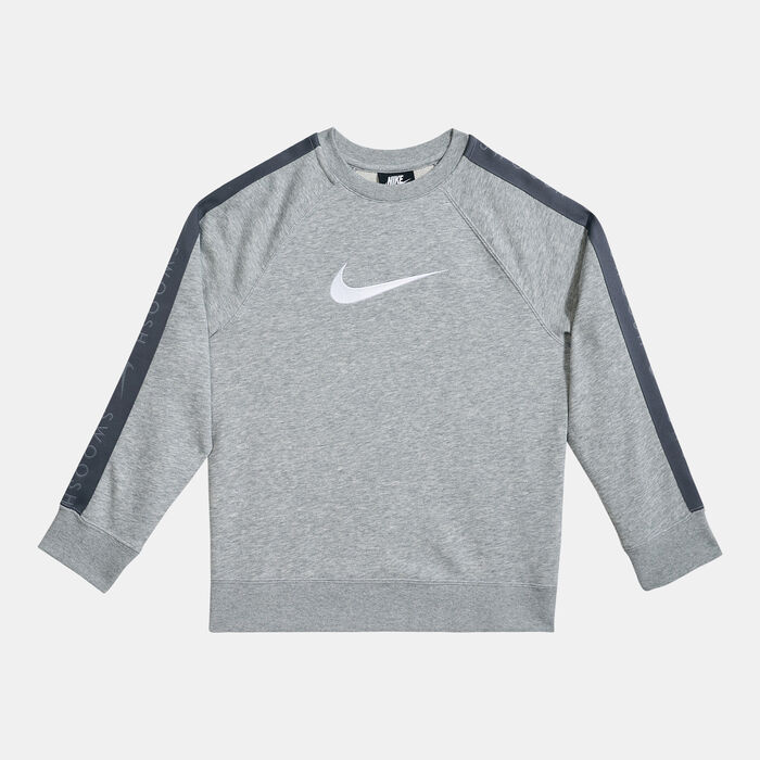 Nike Kids' Sportswear Swoosh Sweatshirt Grey Nike Kids' Sportswear Swoosh Sweatshirt Grey image number 0