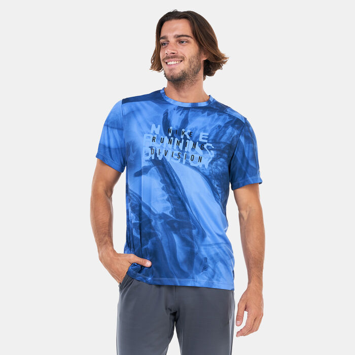 Nike Men's Dri-FIT Run Division Rise 365 Running T-Shirt Blue Nike Men's Dri-FIT Run Division Rise 365 Running T-Shirt Blue image number 0