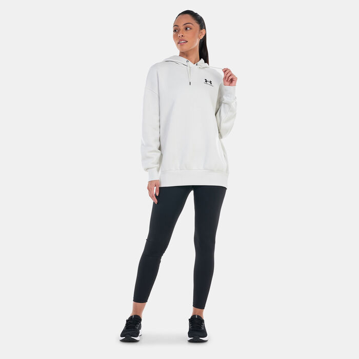 Under Armour Women's UA Essential Fleece Hoodie White image number 2