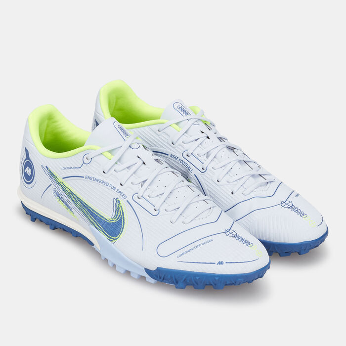 Nike Men's Mercurial Vapor 14 Academy Turf Ground Football Shoe Grey image number 1