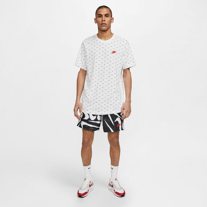 Nike Men's Sportswear Mini Swoosh T-Shirt White Nike Men's Sportswear Mini Swoosh T-Shirt White image number 4