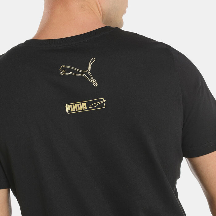 PUMA Men's Foil Graphic T-Shirt Black PUMA Men's Foil Graphic T-Shirt Black image number 4