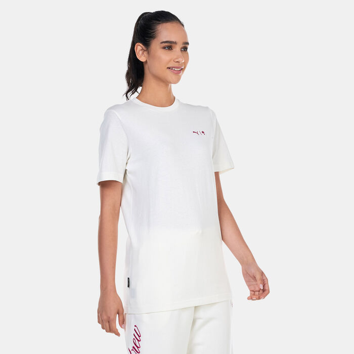 PUMA Men's x PALM TREE CREW Graphic T-Shirt White PUMA Men's x PALM TREE CREW Graphic T-Shirt White image number 0