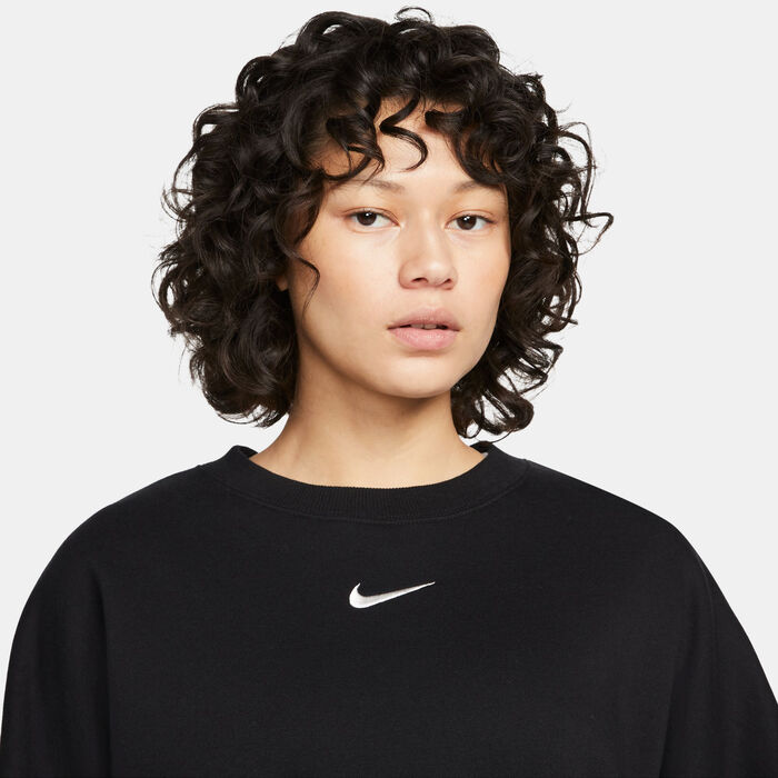 Nike Women's Sportswear Phoenix Fleece Sweatshirt Black Nike Women's Sportswear Phoenix Fleece Sweatshirt Black image number 3