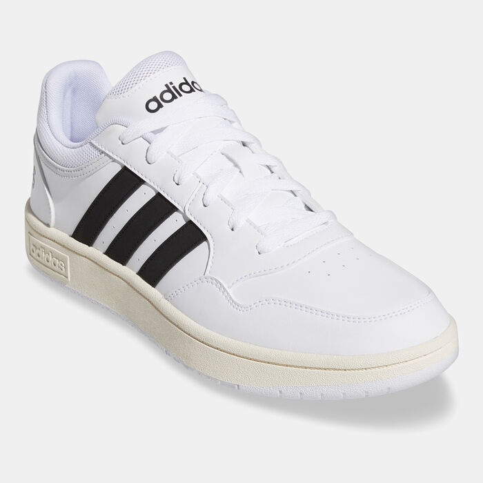 adidas Men's Hoops 3.0 Classic Vintage Low Shoes White adidas Men's Hoops 3.0 Classic Vintage Low Shoes White image number 1