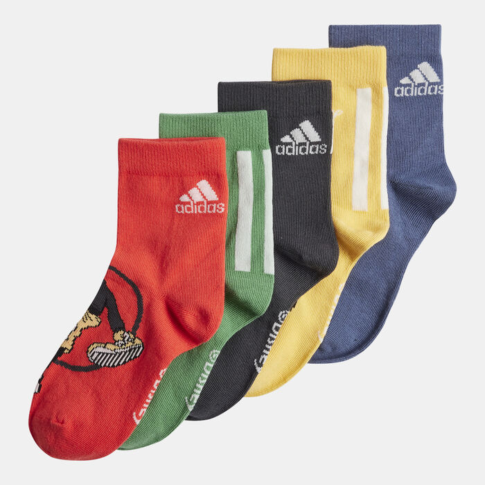 adidas Kids' Disney Mickey Mouse Crew Socks (5 Pairs) Multi adidas Kids' Disney Mickey Mouse Crew Socks (5 Pairs) Multi image number 0