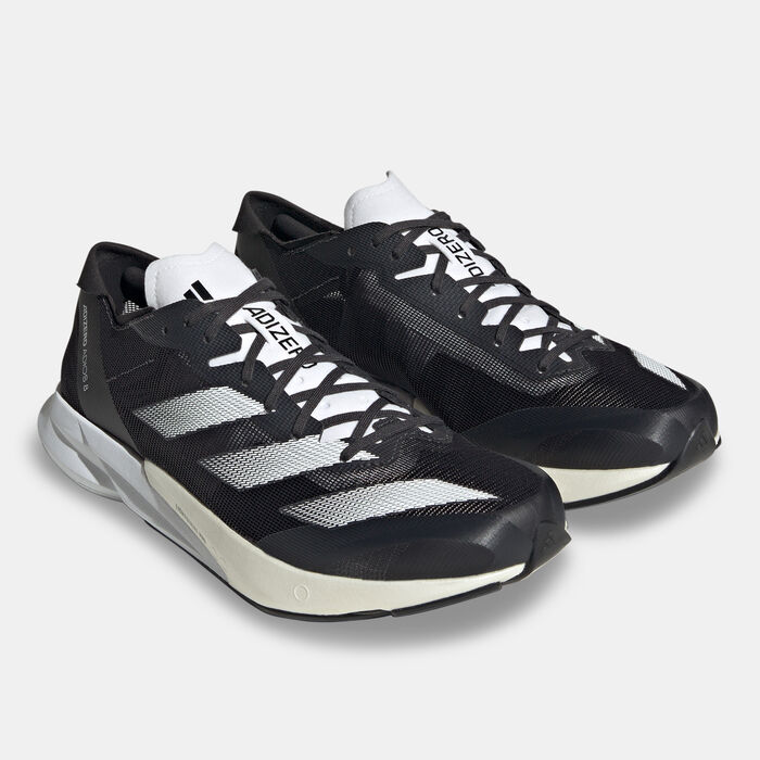 adidas Men's Adizero Adios 8 Running Shoes Black adidas Men's Adizero Adios 8 Running Shoes Black image number 1