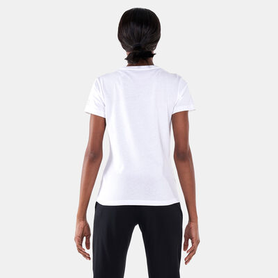 EA7 Emporio Armani Women's Train Logo Series Multilogo T-Shirt White