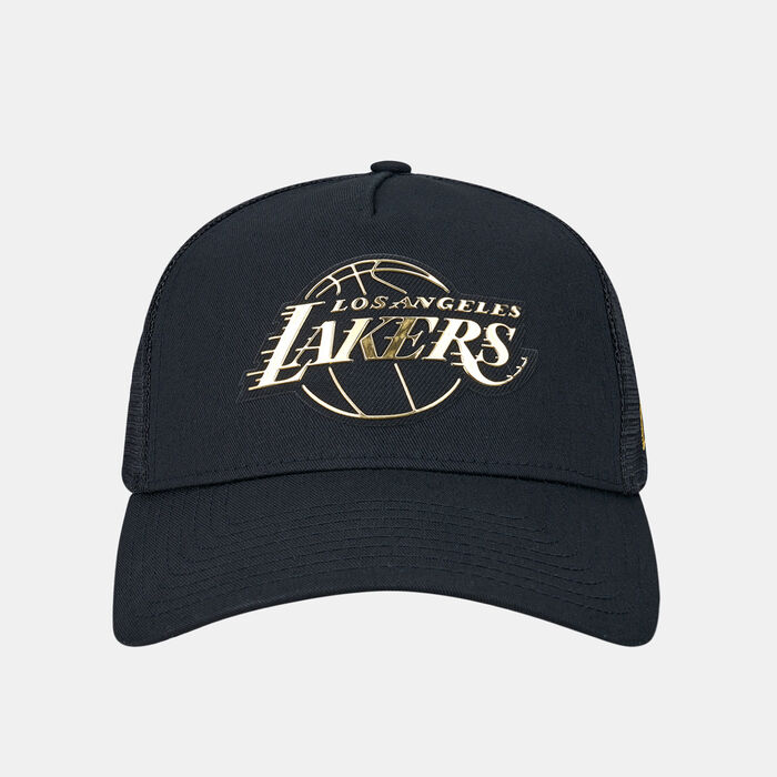New Era Men's Foil Logo LA Lakers Trucker Cap Black New Era Men's Foil Logo LA Lakers Trucker Cap Black image number 0