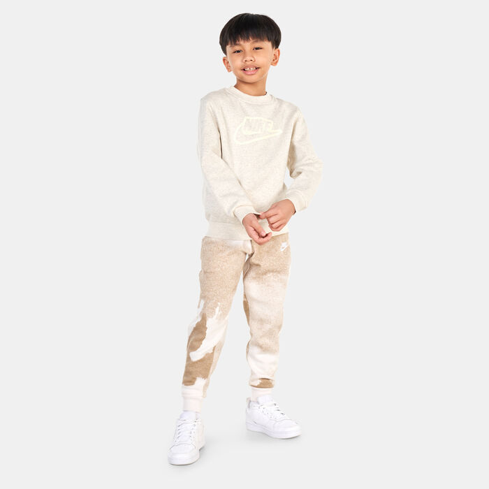 Nike Kids' Sportswear Club+ Crewneck Create Sweatshirt Ivory Nike Kids' Sportswear Club+ Crewneck Create Sweatshirt Ivory image number 2