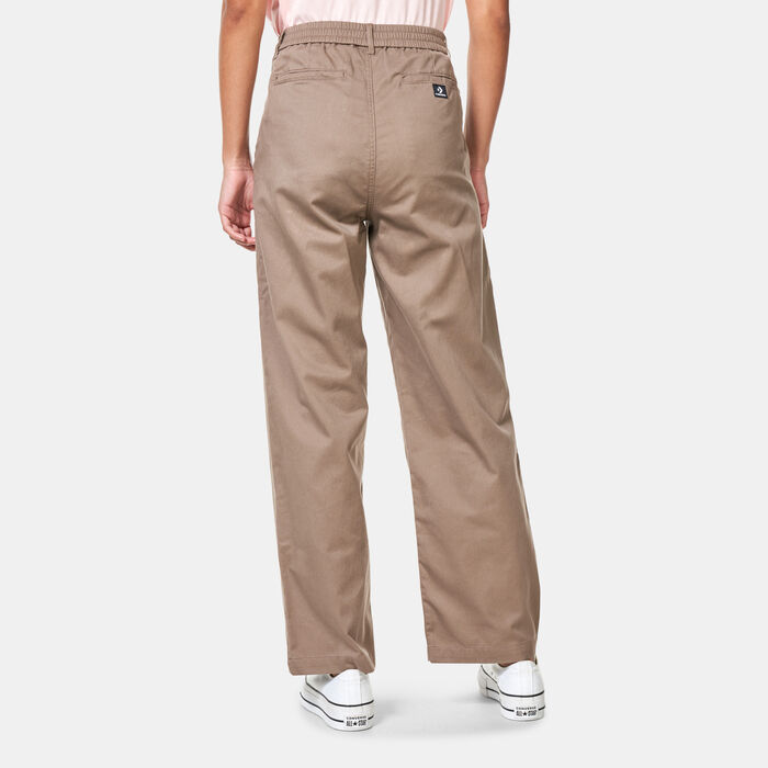 Converse Women's Wide Leg Pants Brown Converse Women's Wide Leg Pants Brown image number 2