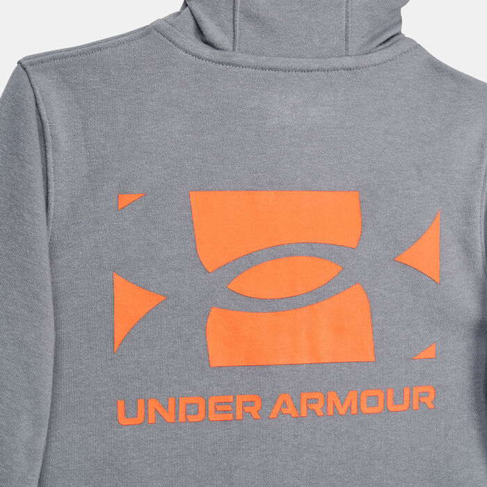 Under Armour Kids' UA Rival French Terry Hoodie Grey Under Armour Kids' UA Rival French Terry Hoodie Grey image number 2