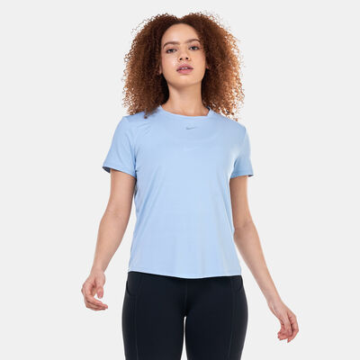 Nike Women's One Classic Dri-FIT Training T-Shirt Blue Nike Women's One Classic Dri-FIT Training T-Shirt Blue