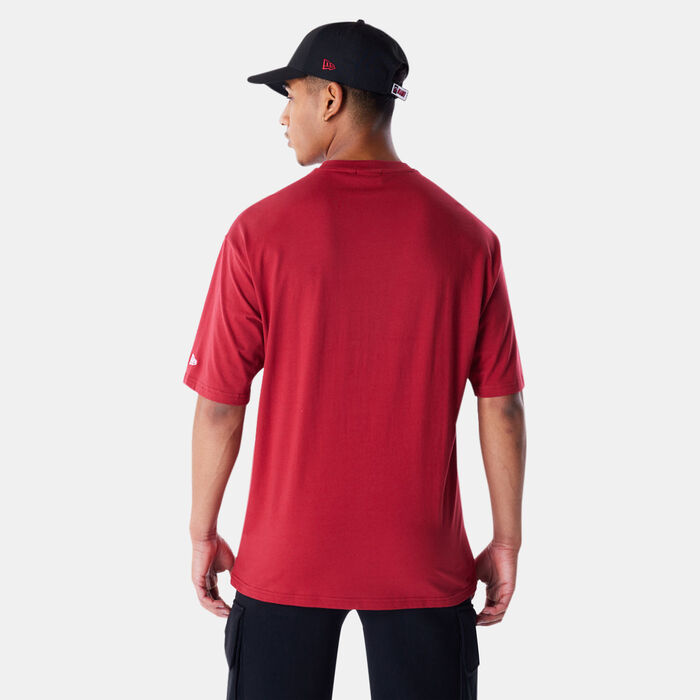 New Era Men's NBA Miami Heat Script T-Shirt Red image number 1