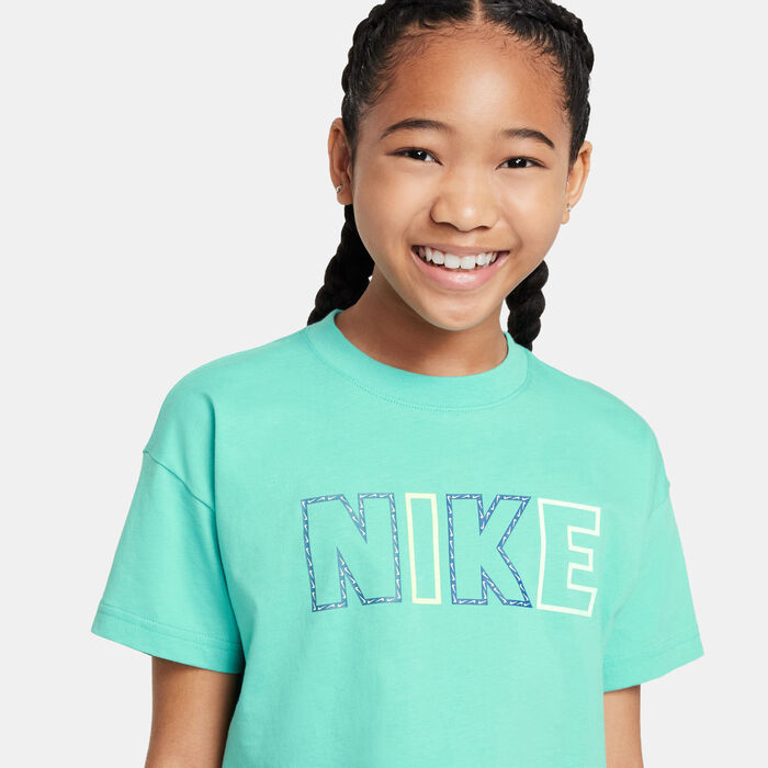 Nike Kids' Sportswear Essential T-Shirt (Older Kids) Blue Nike Kids' Sportswear Essential T-Shirt (Older Kids) Blue image number 3