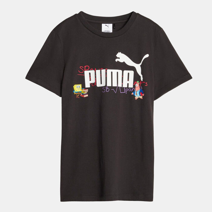 PUMA Kids' X SPONGEBOB T-Shirt Black image number 0