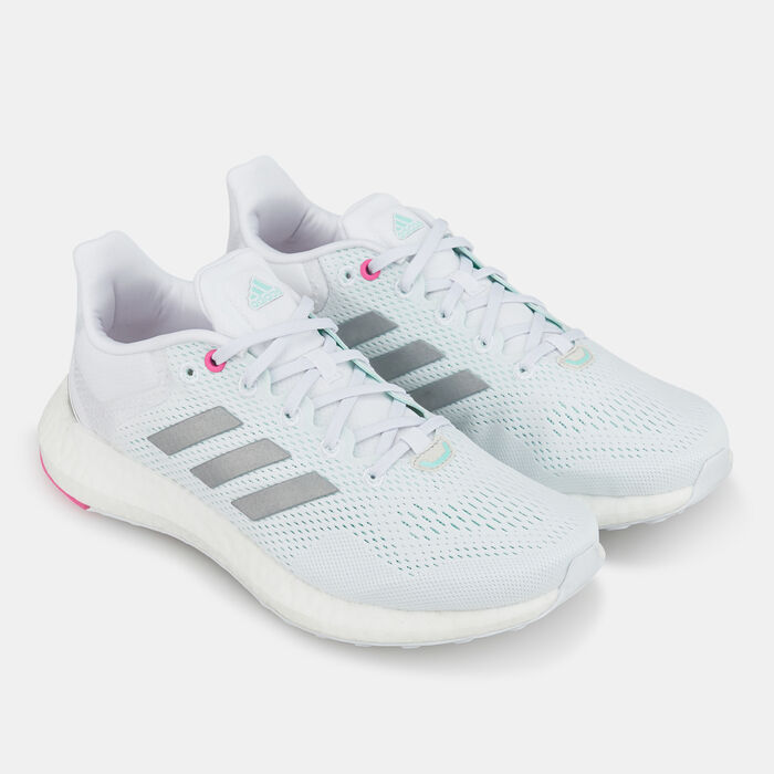 adidas Women's Pureboost 21 Shoe White adidas Women's Pureboost 21 Shoe White image number 1