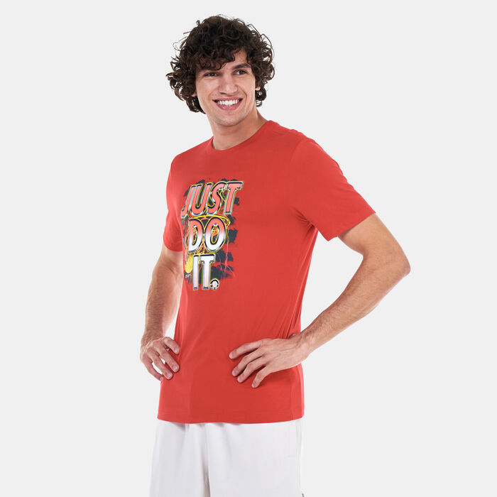 Nike Men's Dri-FIT Just Do It Basketball T-Shirt Red Nike Men's Dri-FIT Just Do It Basketball T-Shirt Red image number 0