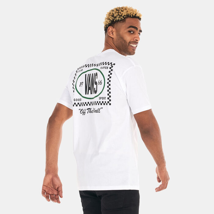 Vans Men's Team Player Checkerboard T-Shirt White image number 0