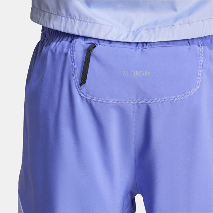 adidas Men's Own The Run Base Running Shorts Blue adidas Men's Own The Run Base Running Shorts Blue image number 4