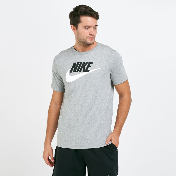 Nike Men's Sportswear Icon Futura T-Shirt Grey Nike Men's Sportswear Icon Futura T-Shirt Grey image number 0