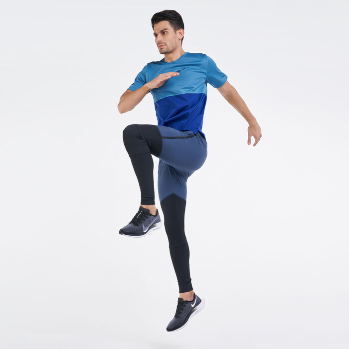 Nike Men's Dri-FIT Wild Run T-Shirt Blue Nike Men's Dri-FIT Wild Run T-Shirt Blue image number 2