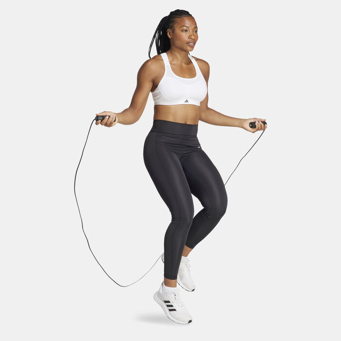 adidas Women's TLRD Impact Training High-Support Sports Bra White adidas Women's TLRD Impact Training High-Support Sports Bra White image number 2