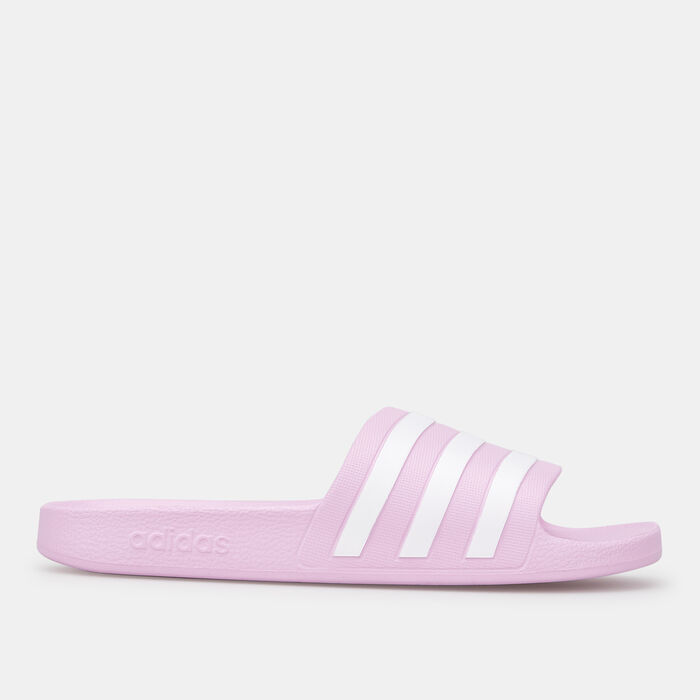 adidas Women's Adilette Aqua Slides Purple adidas Women's Adilette Aqua Slides Purple image number 1