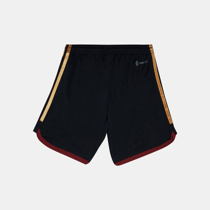 adidas Kids' Germany Stadium Away Shorts - 2022/23 Black adidas Kids' Germany Stadium Away Shorts - 2022/23 Black image number 1