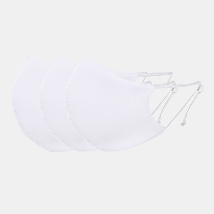 Sun and Sand Sports Sports Masks (3 Pack) White Sun and Sand Sports Sports Masks (3 Pack) White image number 5