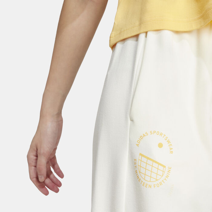 adidas Women's Resort Graphic Straight-Leg Pants White image number 3