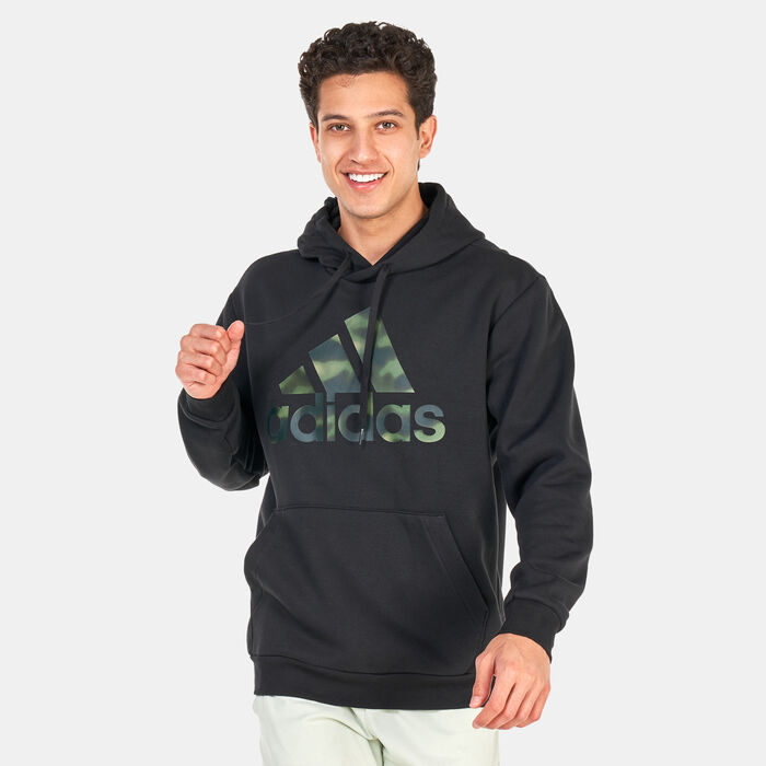adidas Men's Essentials Camo Pullover Hoodie Multi adidas Men's Essentials Camo Pullover Hoodie Multi image number 0