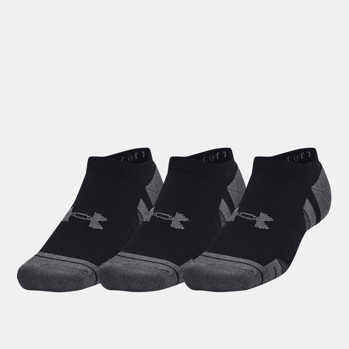 Under Armour Performance No-Show Socks (3 Pairs) Black image number 0