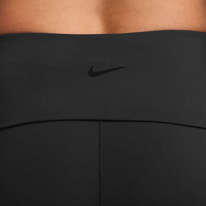 Nike Women's One Dri-FIT Fold-Over Yoga Pants Black Nike Women's One Dri-FIT Fold-Over Yoga Pants Black image number 2